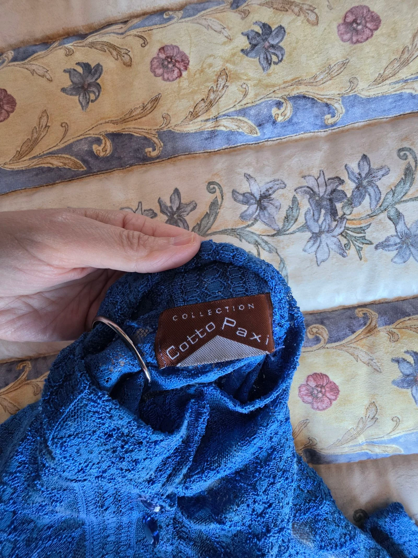 Chemise en dentelle bleue – photo 3